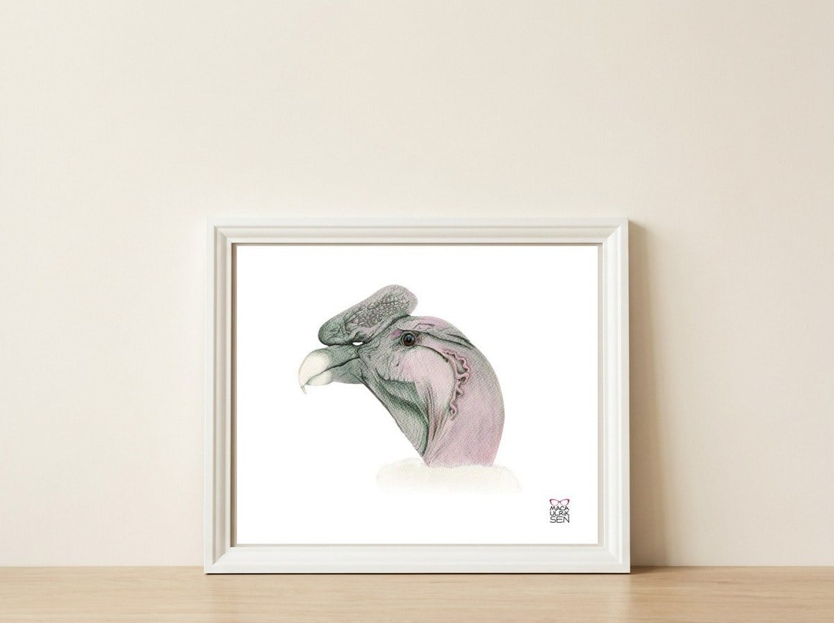 Andean condor — framed, leaning against the wall