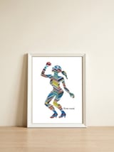 Dance Girl 22 — framed, leaning against the wall thumbnail