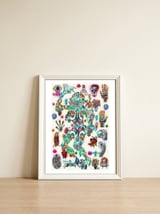 Dance Girl B 34 — framed, leaning against the wall thumbnail