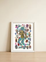 Dance Girl B 41 — framed, leaning against the wall thumbnail