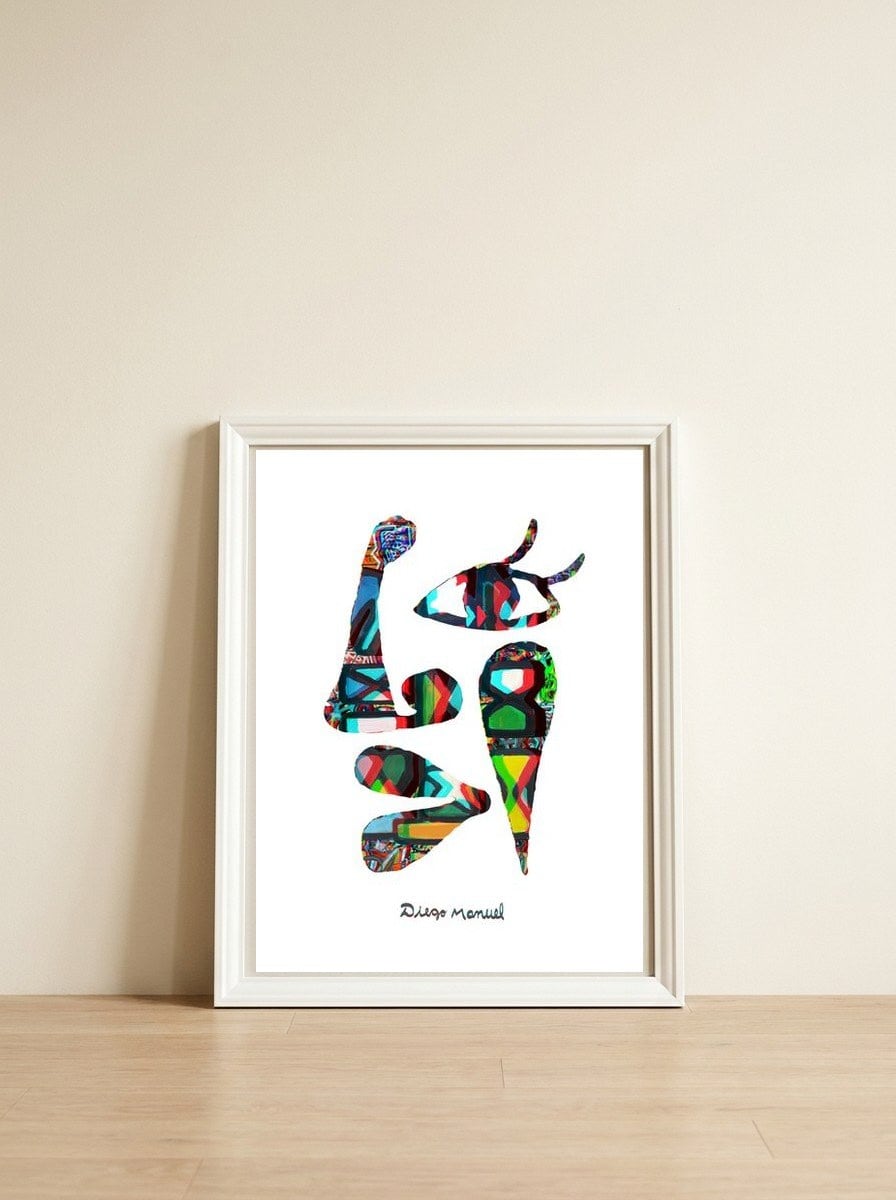 Graffiti Digital 12 2022 4  — framed, leaning against the wall