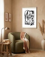 Power of the Mind - b&w framed in a tender room thumbnail