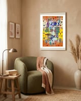 Graffiti Digital 12 2022 B 1 framed in a tender room thumbnail