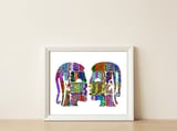 Graffiti Digital 12 2022 C 11  — framed, leaning against the wall thumbnail