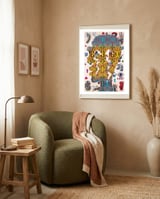 Perfil Con Rayos B 7 framed in a tender room thumbnail