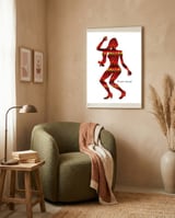 Dance Girl B 4 framed in a tender room thumbnail