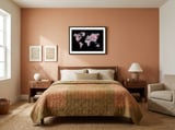 Wanderlust (Black) framed in a crafted room thumbnail