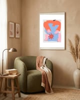 Women And The Flower framed in a tender room thumbnail