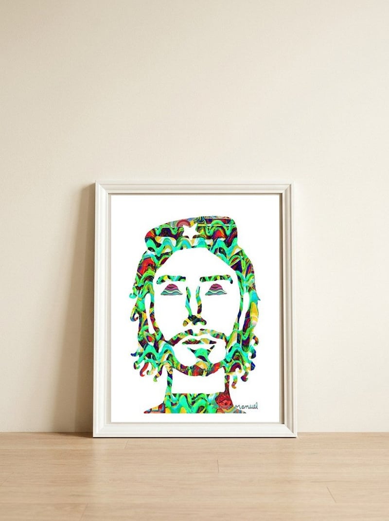 Che 13 — framed, leaning against the wall