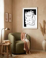 Dying in the Spotlight - b&w framed in a tender room thumbnail
