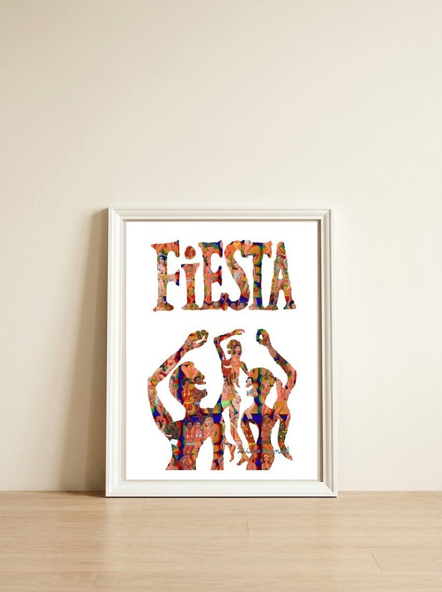 Fiesta 11 — framed, leaning against the wall