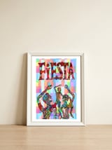 Fiesta 15 — framed, leaning against the wall thumbnail