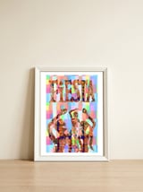 Fiesta 22 — framed, leaning against the wall thumbnail
