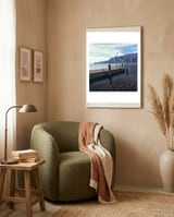 Pier on Lake Garda. framed in a tender room thumbnail