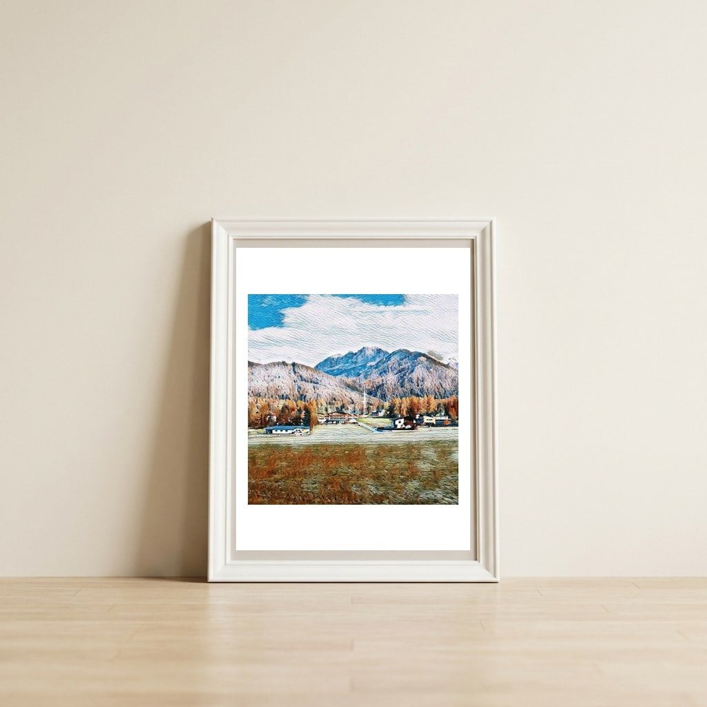 Trentino Alto Adige, Italy. — framed, leaning against the wall