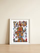 Tango Tapiz 4 — framed, leaning against the wall thumbnail