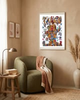 Tango Tapiz 4 framed in a tender room thumbnail