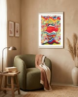 Tango Tapiz 12 framed in a tender room thumbnail