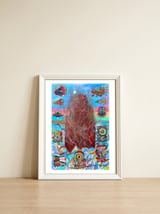 La Isla Digital 11 — framed, leaning against the wall thumbnail
