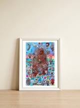 La Isla Digital 15 — framed, leaning against the wall thumbnail