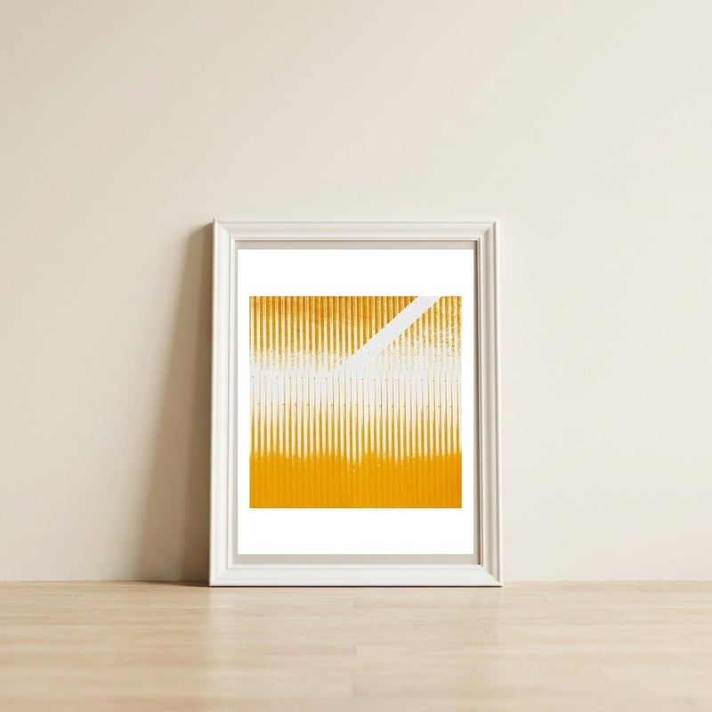 Opus 1  — framed, leaning against the wall
