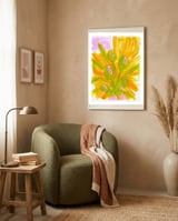Tulips III framed in a tender room thumbnail