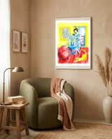 Fanny In The Living Room framed in a tender room thumbnail
