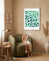 Foliage Pattern V7 framed in a tender room thumbnail