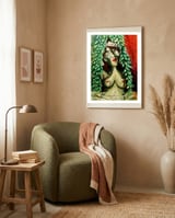 Under the willow tree framed in a tender room thumbnail
