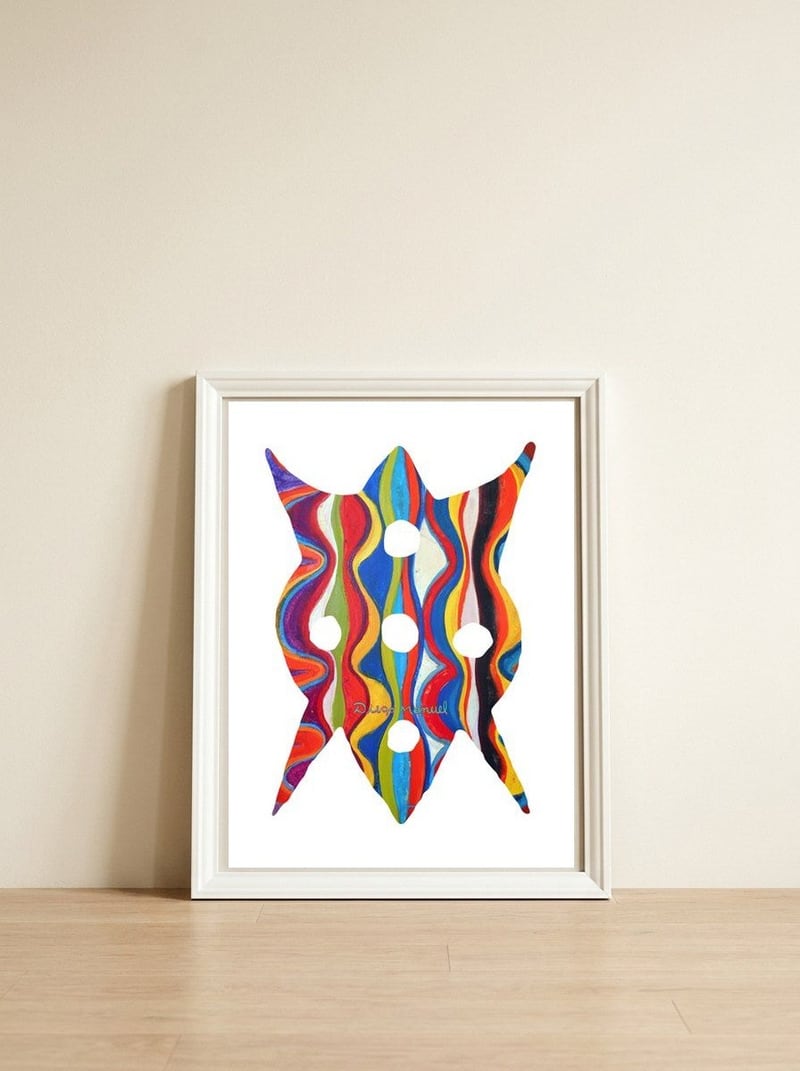 Graffiti Digita 2023 56 — framed, leaning against the wall