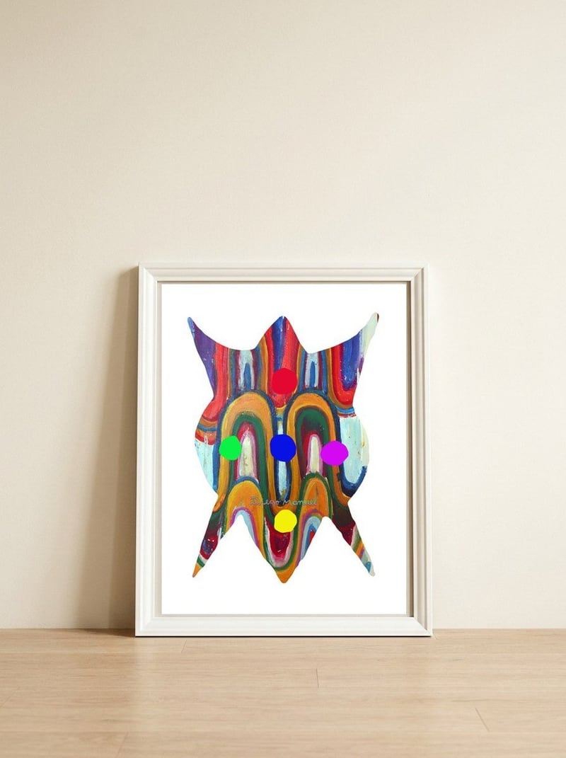 Graffiti Digita 2023 63  — framed, leaning against the wall