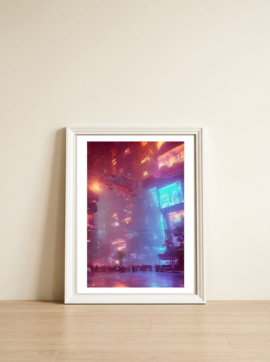 District 33 — framed, leaning against the wall