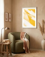 Pensando Amarelo1 framed in a tender room thumbnail