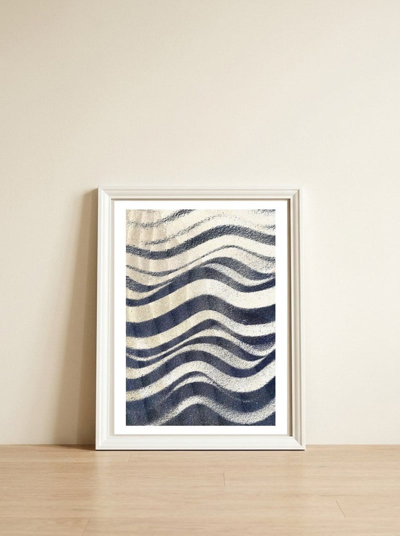Areias Do Tempo 1 — framed, leaning against the wall
