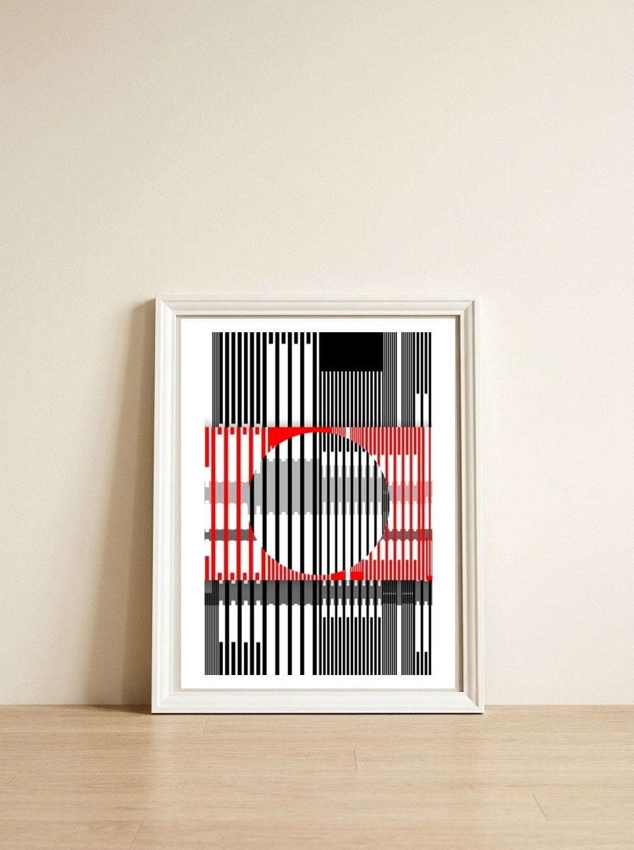 Glitch Global VIII Serie Urban Nature — framed, leaning against the wall