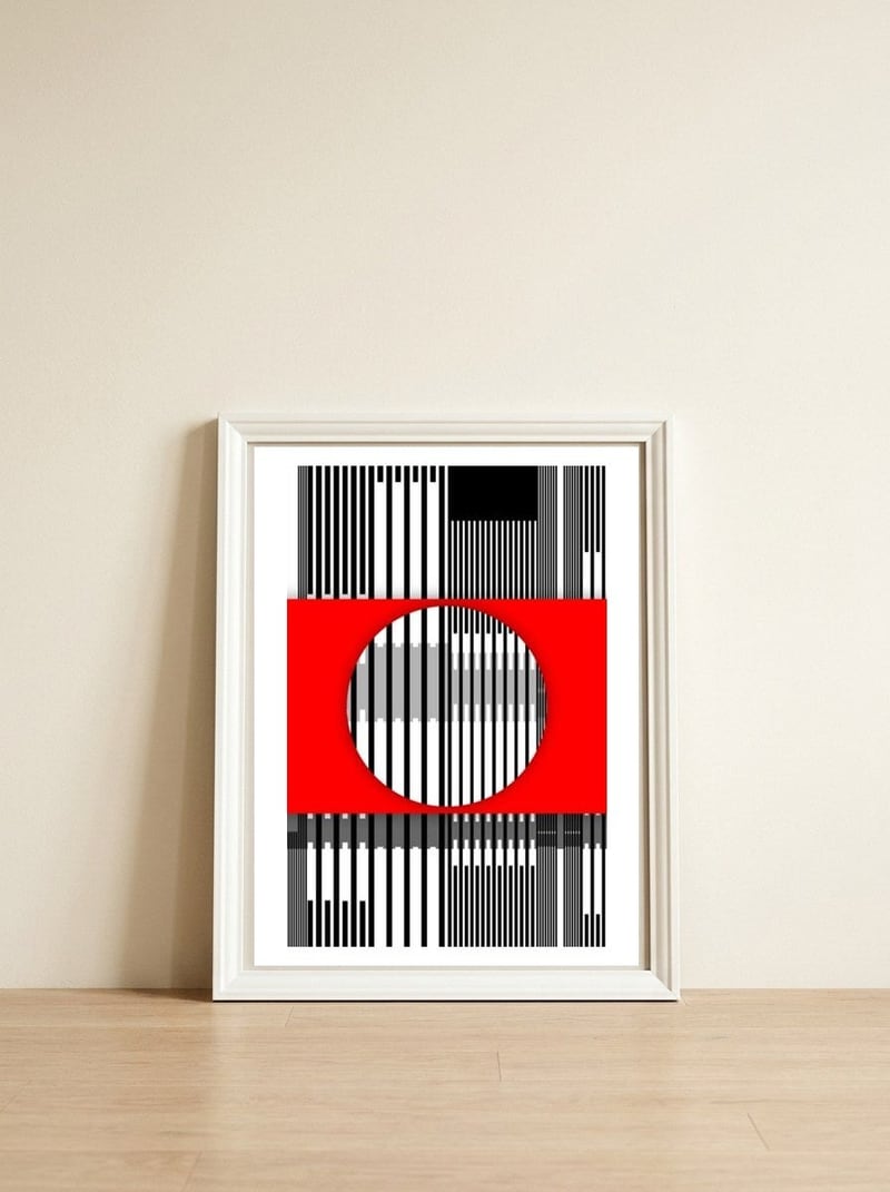 Glitch Global IX Serie Urban Nature — framed, leaning against the wall