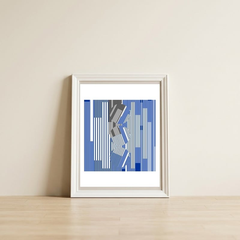 Glitch Global XIV Part2 Serie Urban Nature — framed, leaning against the wall