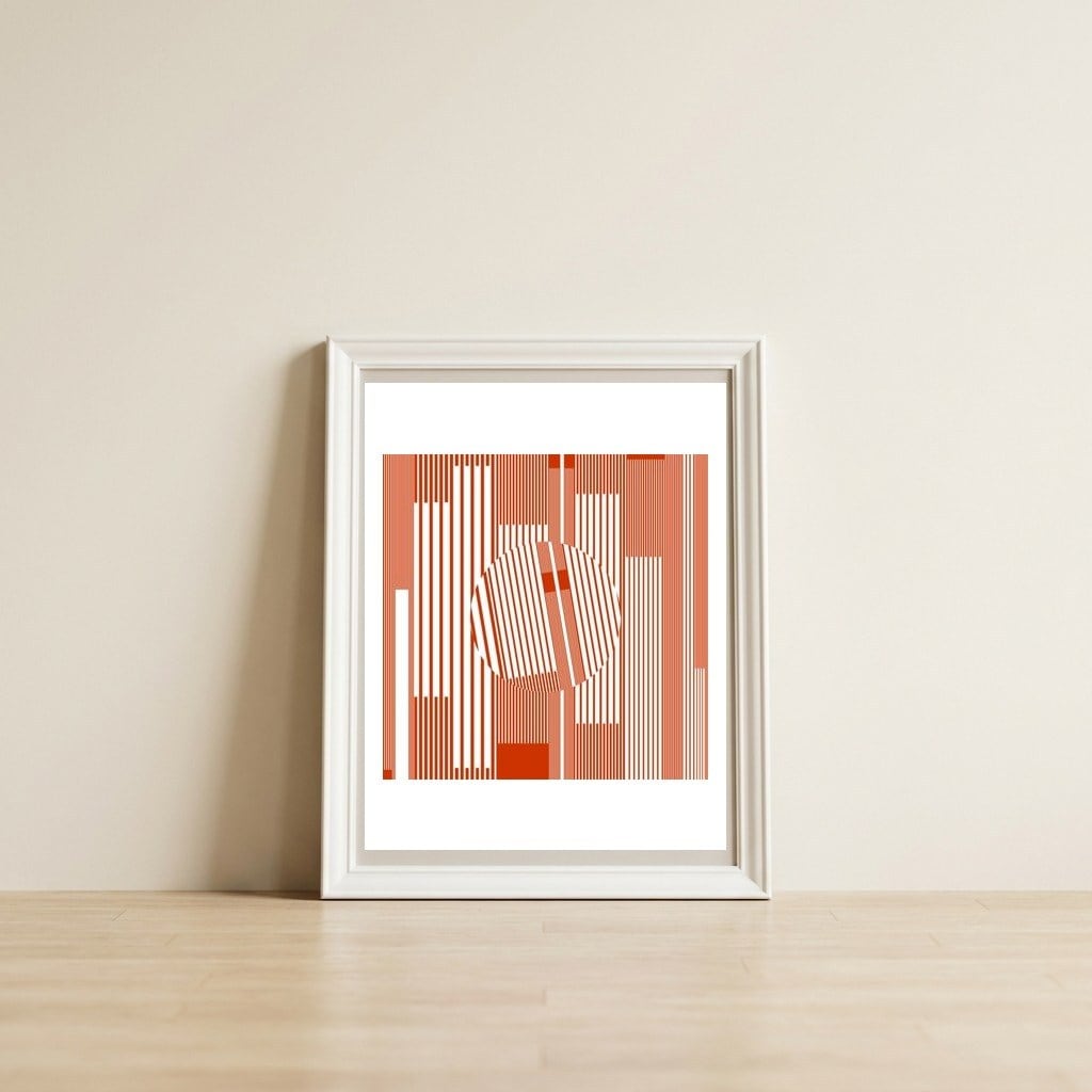 Glitch Global XVI Serie Urban Nature — framed, leaning against the wall