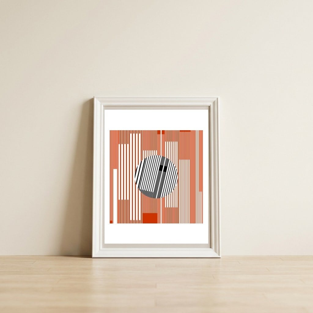 Glitch Global XVIII Serie Urban Nature — framed, leaning against the wall