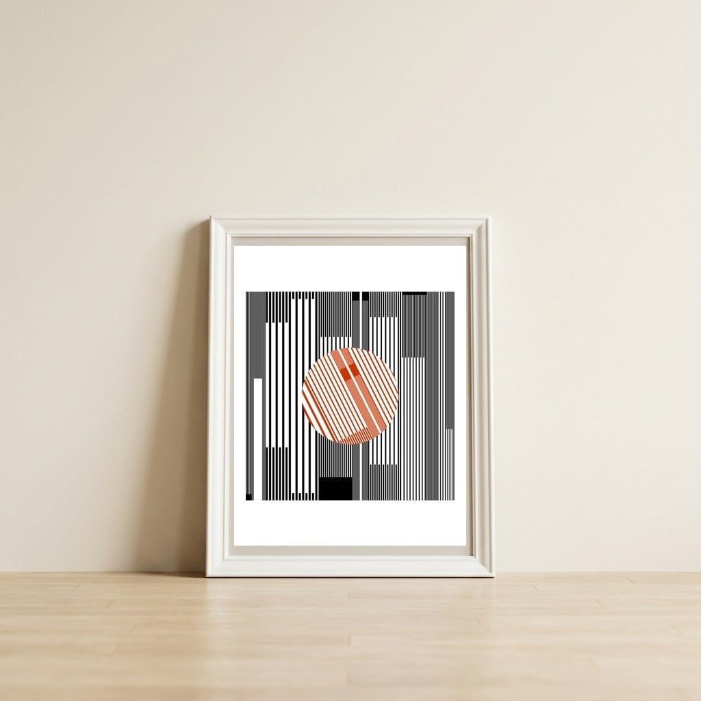 Glitch Global XIX Serie Urban Nature — framed, leaning against the wall