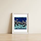 Opt Global XVIII — framed, leaning against the wall thumbnail