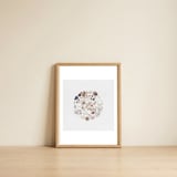 treasures-from-the-ocean-square-beach-sea-shells-coastal-2 — framed, leaning against the wall thumbnail
