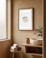 treasures-from-the-ocean-beach-sea-shells-coastal-2 framed in a serene room thumbnail