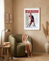 Figura De Tango framed in a tender room thumbnail