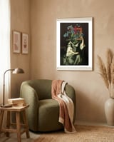 Florales Portrait Disatster framed in a tender room thumbnail