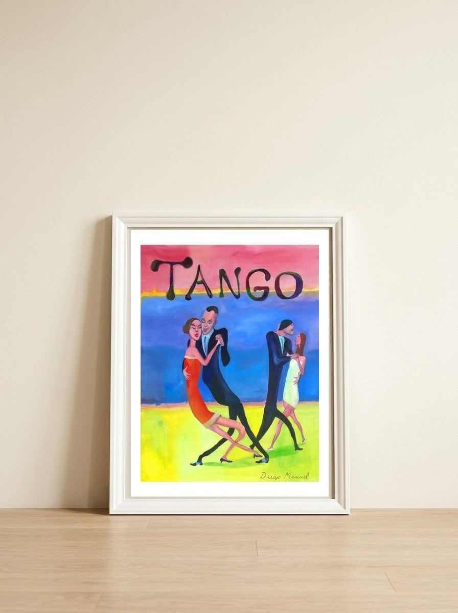 Tango De Gala — framed, leaning against the wall