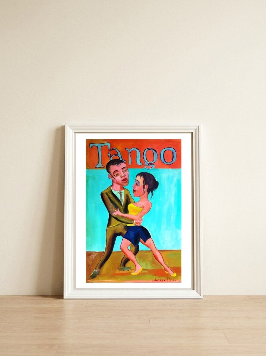 Tango Milonguero 3 — framed, leaning against the wall