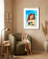 Book Lady framed in a tender room thumbnail