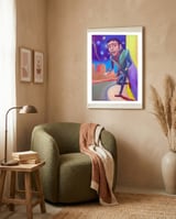Fumando Espero 2 framed in a tender room thumbnail