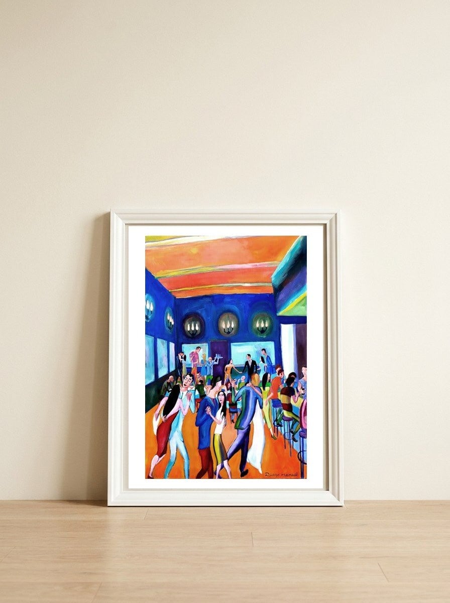 Tangueria 1 — framed, leaning against the wall